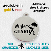Load image into Gallery viewer, Winter Guard Laser Engraved Stainless Steel Charm
